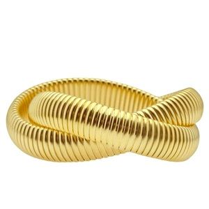 Janis Savitt Gold Twist Cobra Bracelet